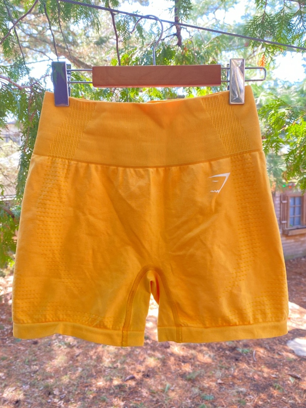 Gymshark NWOT Women's High-Rise Seamless Butter Yellow Gym Shorts Bike